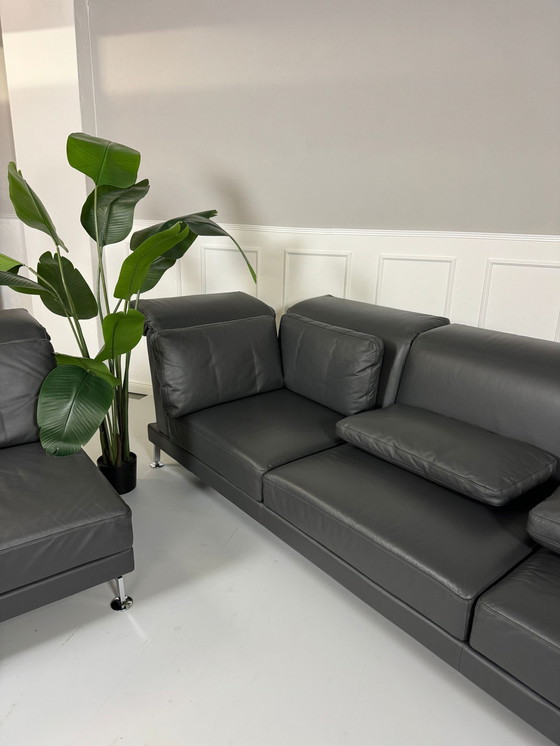 Image 1 of Brühl Moule Ecksofa Designer Sofa Couch Leder