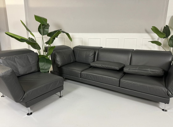 Image 1 of Brühl Moule Ecksofa Designer Sofa Couch Leder