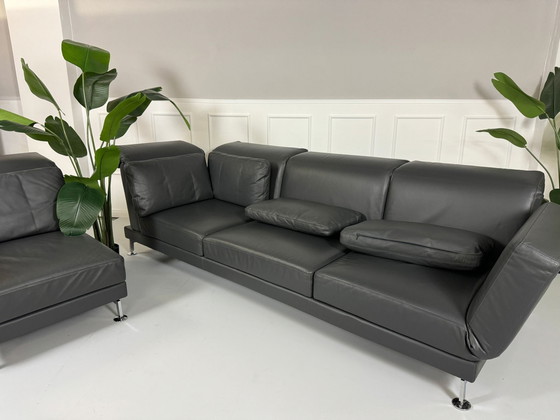 Image 1 of Brühl Moule Ecksofa Designer Sofa Couch Leder