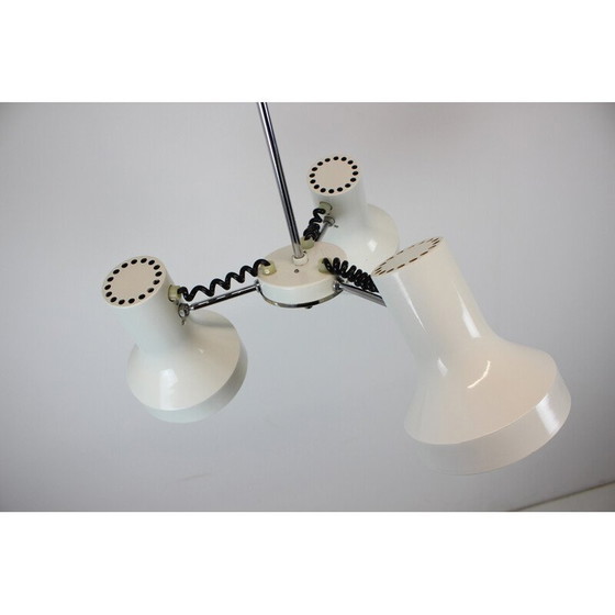 Image 1 of Vintage-Kronleuchter aus Metall und Chrom von Napako, Tschechoslowakei 1970er Jahre