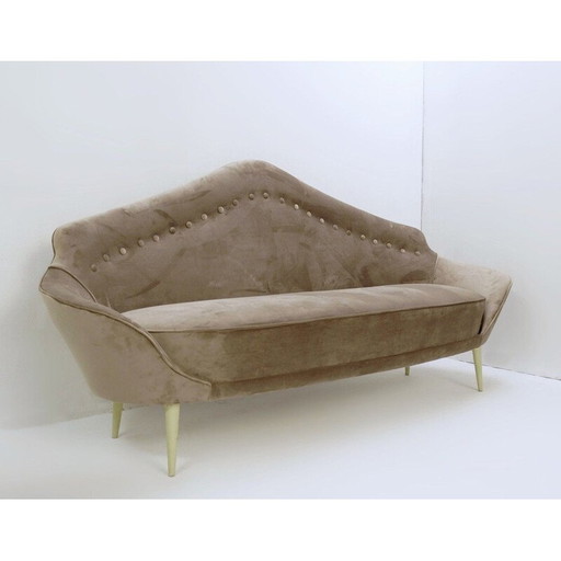 Vintage Sofa mit spitzer Rückenlehne Italienisch