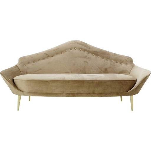 Vintage Sofa mit spitzer Rückenlehne Italienisch