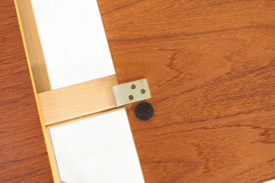 Image 1 of Dieter Waekerlin für Behr, ausziehbarer Mid-Century Teak Esstisch / Schreibtisch, Deutschland 1950er