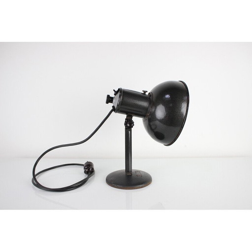 Verstellbare Tischlampe aus Metall, Tschechoslowakei 1950er Jahre