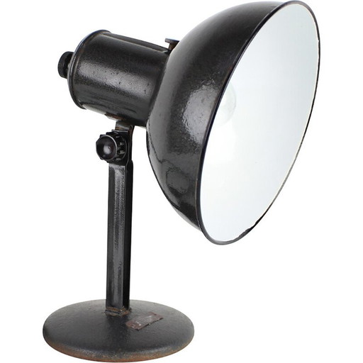 Verstellbare Tischlampe aus Metall, Tschechoslowakei 1950er Jahre