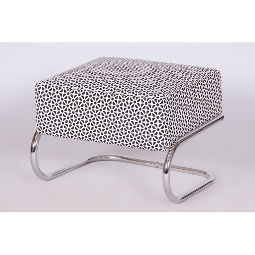 Vintage Bauhaus Chromstahlhocker von Robert Slezák, Tschechoslowakei 1930