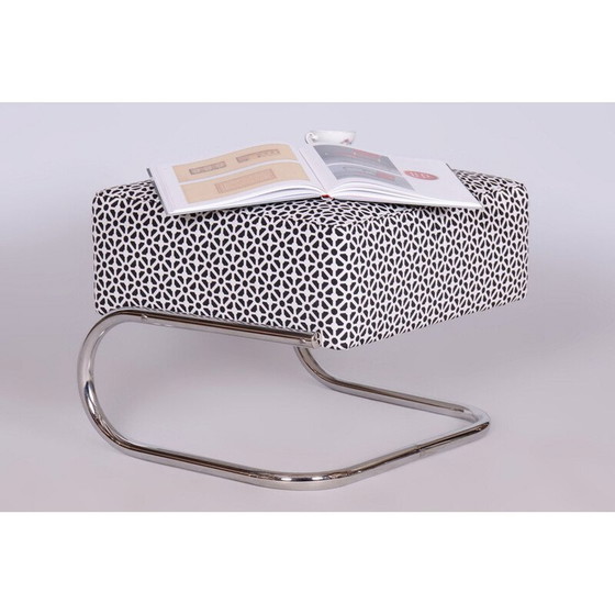 Image 1 of Vintage Bauhaus Chromstahlhocker von Robert Slezák, Tschechoslowakei 1930
