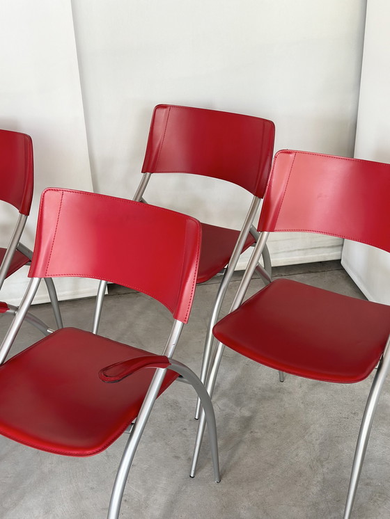 Image 1 of 7x Calligaris Design Esszimmerstuhl, Italien