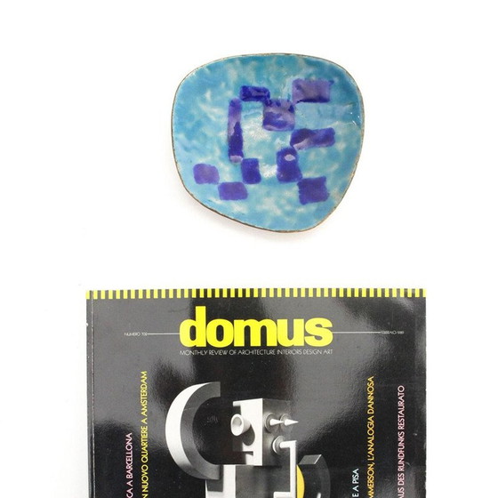 Image 1 of Italienische Schale aus emailliertem Kupfer, Mid Century 1950er Jahre