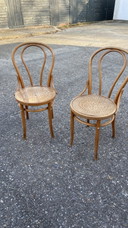2 antike Stühle (Thonet-ähnlich Nr. 14 - Hoffmann)