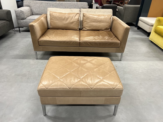 Image 1 of De Sede 48 Sofa mit Hocker Leder