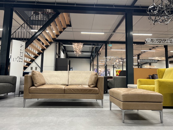 Image 1 of De Sede 48 Sofa mit Hocker Leder