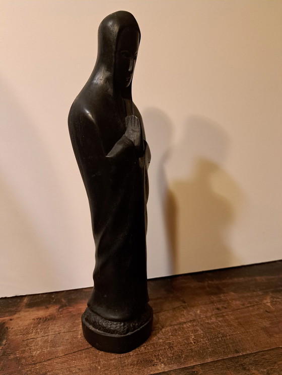 Image 1 of 1X Ebenholz-Maria-Statue