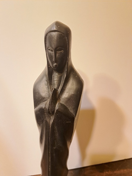 Image 1 of 1X Ebenholz-Maria-Statue