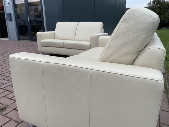 Image 1 of Schönes Montel Echtes Leder 2.5+2-Sitzer Sofa Set