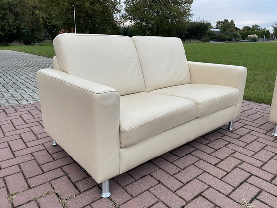 Image 1 of Schönes Montel Echtes Leder 2.5+2-Sitzer Sofa Set