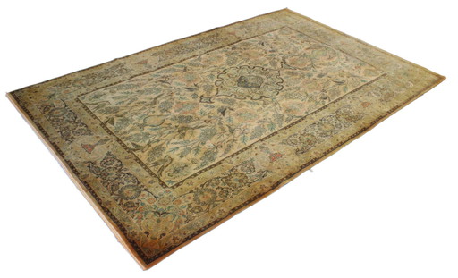 Perserteppich Alter Isfahan Sehr Fein Mit Seide  240 X 154 Cm