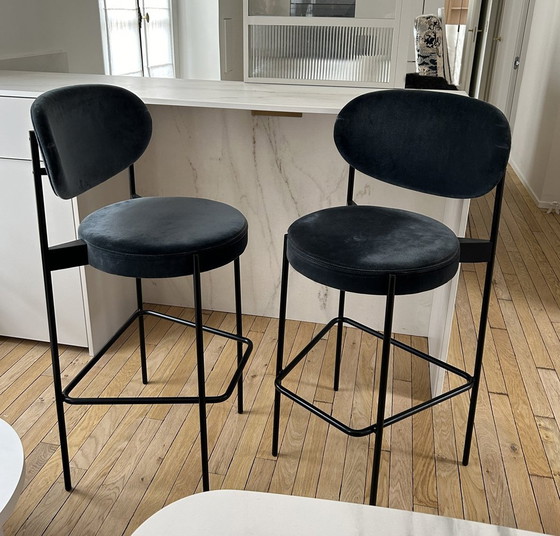 Image 1 of Paar Barhocker Serie 430, Verpan, Verner Panton, Entworfen 1967