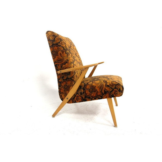 Image 1 of Skandinavischer Vintage-Sessel aus Buchenholz, Schweden 1950