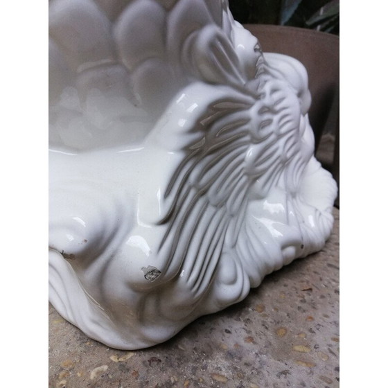 Image 1 of Vintage-Delphin-Statue aus Keramik, 1970