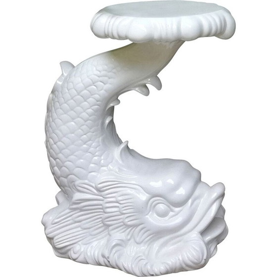 Image 1 of Vintage-Delphin-Statue aus Keramik, 1970