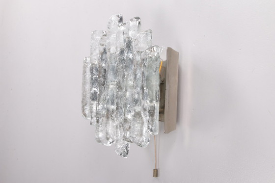 Image 1 of Große Wandleuchte aus Glas von J.T. Kalmar, 1960er Jahre