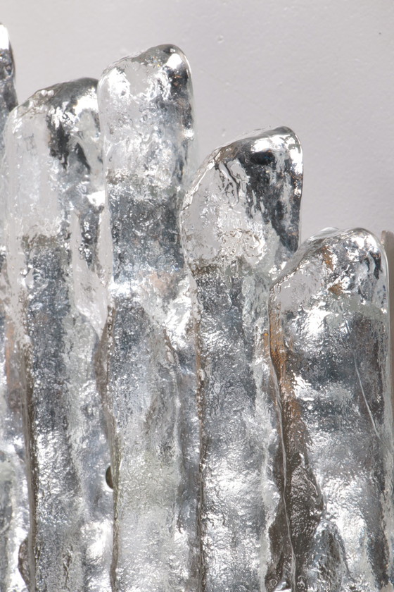 Image 1 of Große Wandleuchte aus Glas von J.T. Kalmar, 1960er Jahre