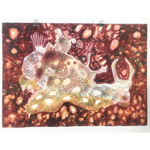 Vintage-Illustrator von Rafael Bartolozzi, Spanien 2002