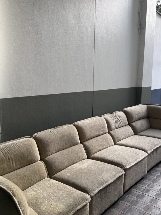 Image 1 of Vintage Modular Sofa Teddy Stoff 6 Stück