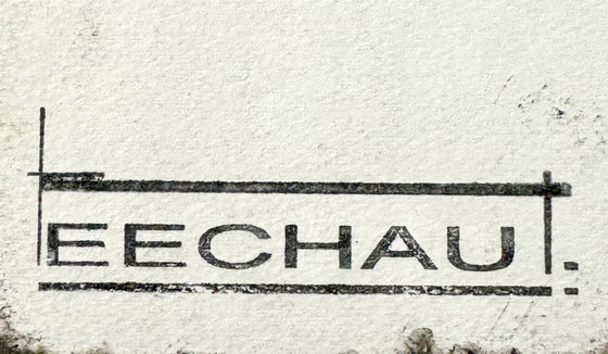 Image 1 of Eugene Eechaut 1928-2019 Sehr Schöne Architektonische Zeichnung Mit Tinte Von China