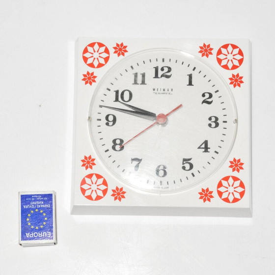 Image 1 of Vintage Wanduhr von Weimar, Deutschland 1970er