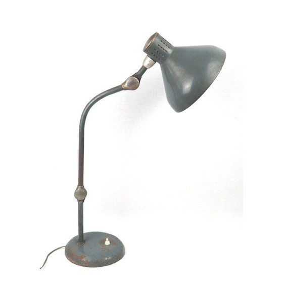 Image 1 of Jumo GS1 Vintage-Werkstattlampe aus emailliertem Blech und Aluminium, 1920