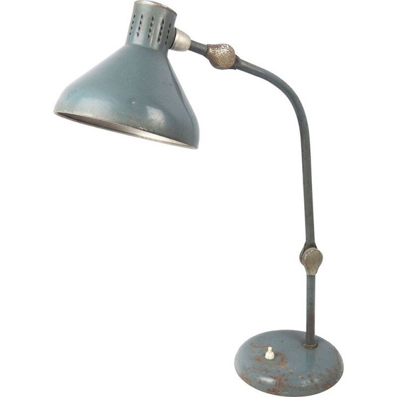 Image 1 of Jumo GS1 Vintage-Werkstattlampe aus emailliertem Blech und Aluminium, 1920