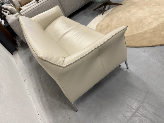 Image 1 of Leolux Mayon 3-Sitzer-Sofa Bimardo Leder Kieselstein