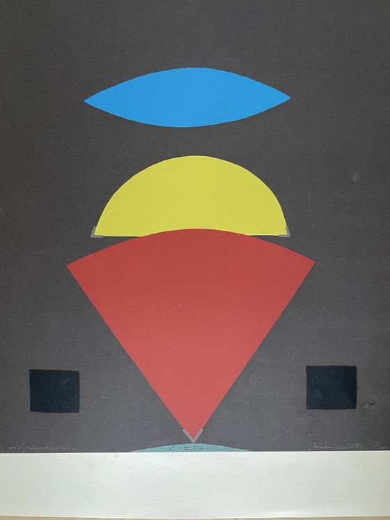 Image 1 of Siebdruck Abstrakt von Doris Groeveveld