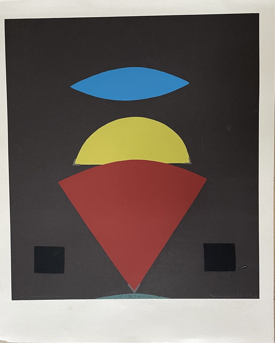 Image 1 of Siebdruck Abstrakt von Doris Groeveveld