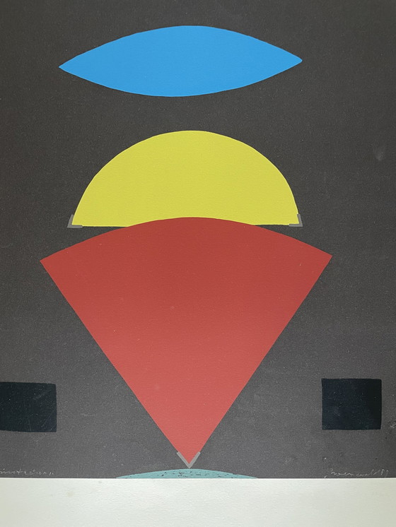 Image 1 of Siebdruck Abstrakt von Doris Groeveveld