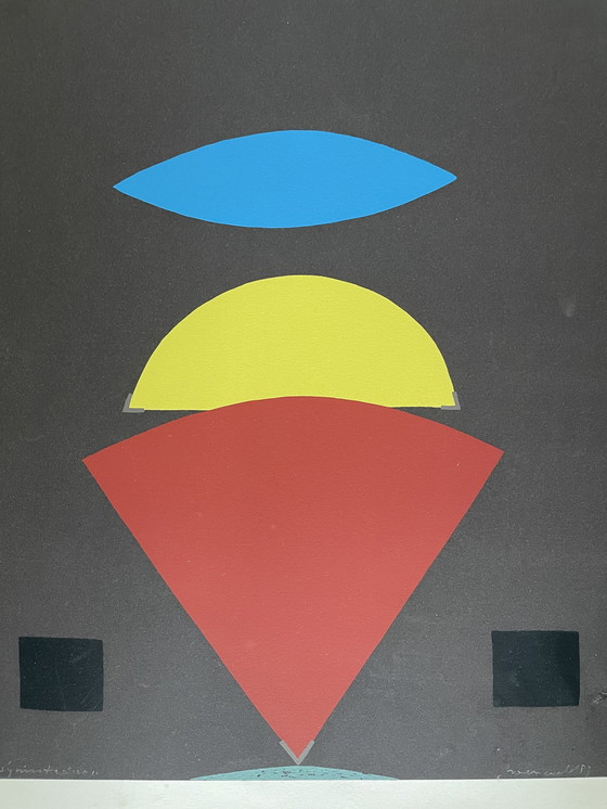 Image 1 of Siebdruck Abstrakt von Doris Groeveveld