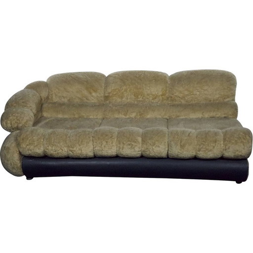 Space Age vintage dreisitziges Sofa von Adriano Piazzesi, Italien 1970er