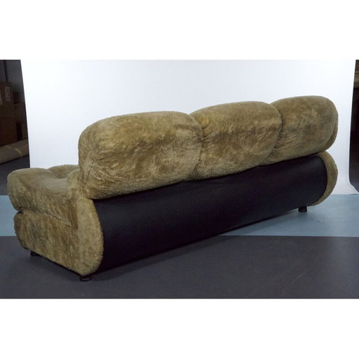 Space Age vintage dreisitziges Sofa von Adriano Piazzesi, Italien 1970er