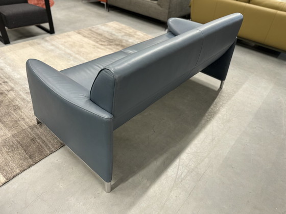 Image 1 of Leolux Felizia 2,5-Sitzer Sofa Blaues Leder