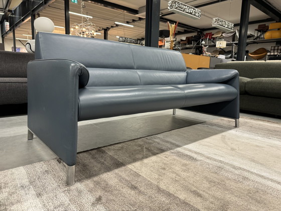 Image 1 of Leolux Felizia 2,5-Sitzer Sofa Blaues Leder