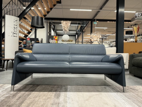 Image 1 of Leolux Felizia 2,5-Sitzer Sofa Blaues Leder