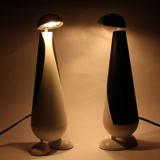 2X Pinguin Tischlampen