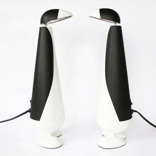 2X Pinguin Tischlampen