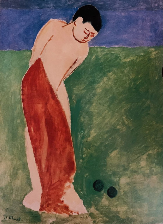 Image 1 of Henri Matisse, Lithographie "Joueurs De Boules, 1908". ©1997 Nr. 359. In der Platte signiert.