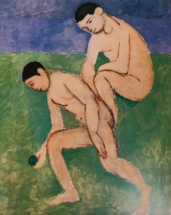 Image 1 of Henri Matisse, Lithographie "Joueurs De Boules, 1908". ©1997 Nr. 359. In der Platte signiert.