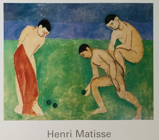 Image 1 of Henri Matisse, Lithographie "Joueurs De Boules, 1908". ©1997 Nr. 359. In der Platte signiert.