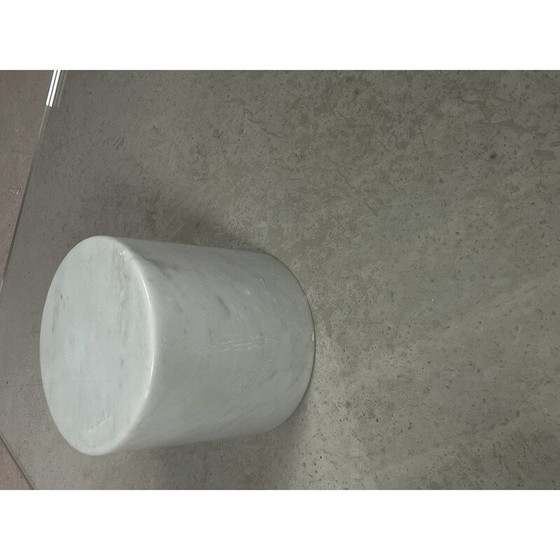 Image 1 of Vintage metafora Marmor Couchtisch mit Glasplatte, 1970