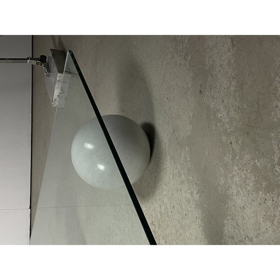 Image 1 of Vintage metafora Marmor Couchtisch mit Glasplatte, 1970
